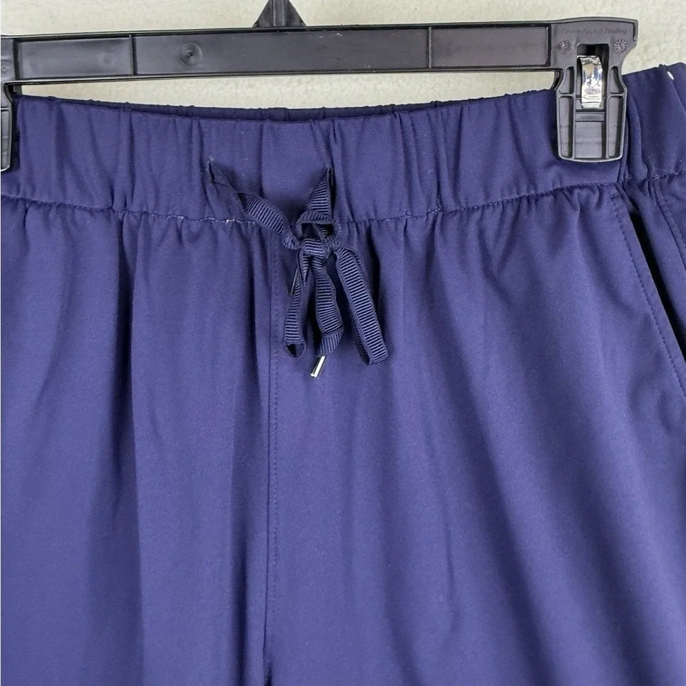 AJISAI Womens Navy Blue Jogger Pants Lightweight Activewear Stretch Size Medium